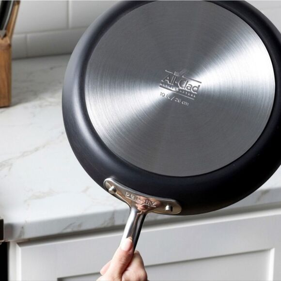 All-Clad Essentials HA1 Expert Hard Anodized Non-Stick 4QT Soup Pot w/ Lid - Picture 3 of 10